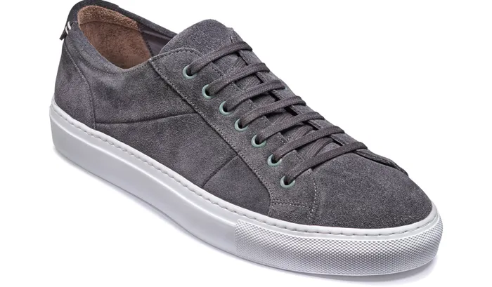Barker Shoes Mens Sneakers Archie 8211 Grey Suede 8211 Men