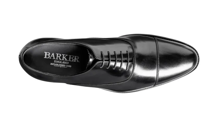 Barker Shoes Wedding Shoes Winsford 8211 Black HiShine 8211 Men