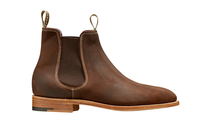 Barker Shoes Womens Boots Gina 8211 Mid Brown Waxy Suede 8211 Women