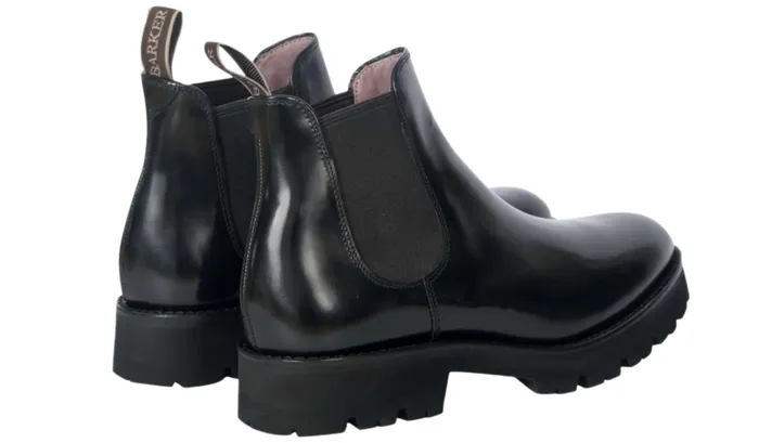 Barker Shoes Womens Boots Jenna 8211 Black Polish 8211 Women