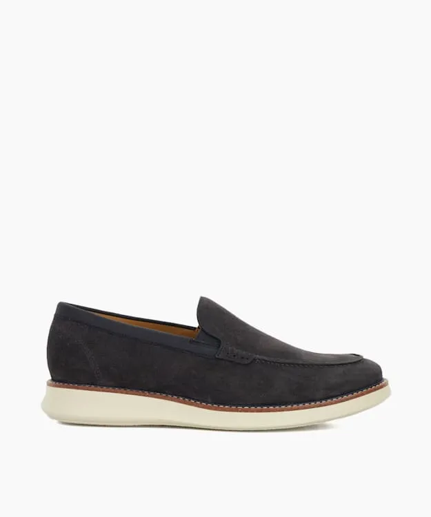Barons Grey Wedge Sole Slip On Loafers Dune London Grey Men Dune London Casual Shoes
