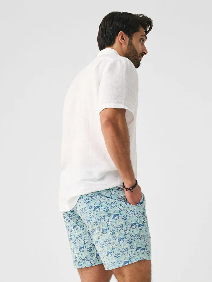 Beacon Trunk 7 Riptide Floral Batik MenWomen Faherty Swim
