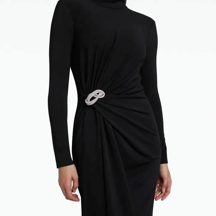 Benni Black Long Dress Women Safiyaa Dresses