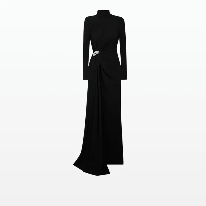 Benni Black Long Dress Women Safiyaa Dresses
