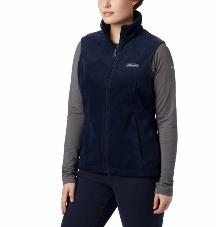 Benton Springs Fleece Vest 8211 Petite Dark Nocturnal Womens Columbia Sportswear Vests