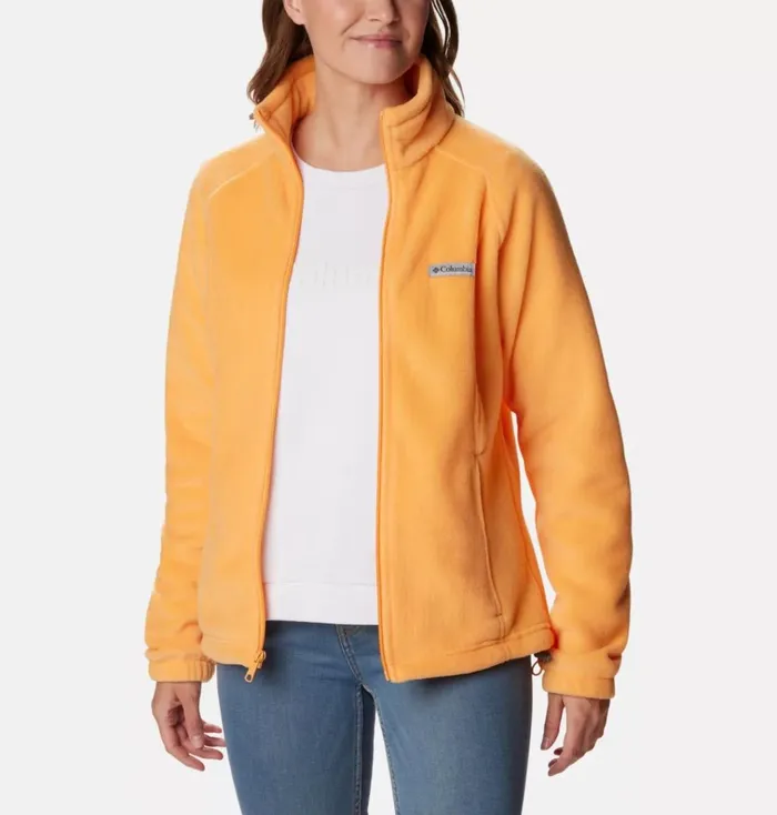 Benton Springs Full Zip Fleece Jacket 8211 Petite Sunset Peach Womens Columbia Sportswear Jackets and Vests Benton Springs Full Zip Fleece Jacket 8211 Petite Sunset Peach Womens Columbia Sportswear Jackets and Vests