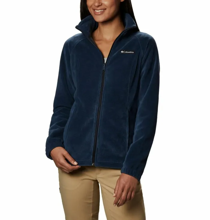 Benton Springs Full Zip Fleece Jacket Columbia Navy Womens Columbia Sportswear Jackets and Vests