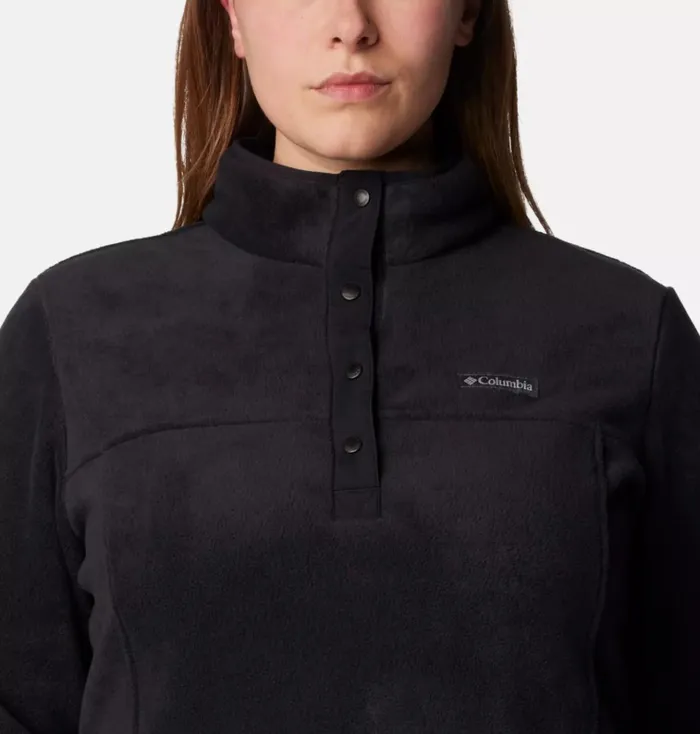 Benton Springs Half Snap Fleece Pullover 8211 Plus Size Black Womens Columbia Sportswear Pullovers and Tops Benton Springs Half Snap Fleece Pullover 8211 Plus Size Black Womens Columbia Sportswear Pullovers and Tops
