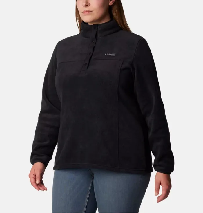 Benton Springs Half Snap Fleece Pullover 8211 Plus Size Black Womens Columbia Sportswear Pullovers and Tops Benton Springs Half Snap Fleece Pullover 8211 Plus Size Black Womens Columbia Sportswear Pullovers and Tops
