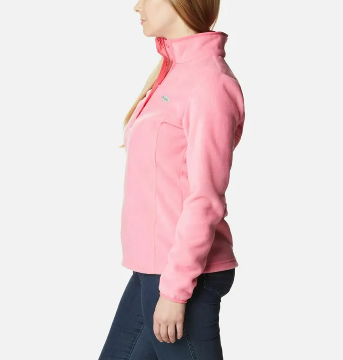 Benton Springs Half Snap Fleece Pullover Camellia Rose Womens Columbia Sportswear Pullovers and Tops Benton Springs Half Snap Fleece Pullover Camellia Rose Womens Columbia Sportswear Pullovers and Tops