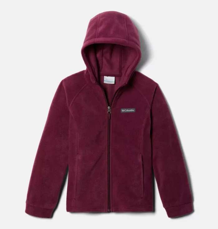 Benton Springs II Hooded Fleece Jacket Marionberry Kids Columbia Sportswear Fleece