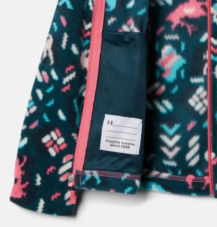 Benton Springs II Printed Fleece Jacket Camellia Rose Buffaloroam Kids Columbia Sportswear Fleece Benton Springs II Printed Fleece Jacket Camellia Rose Buffaloroam Kids Columbia Sportswear Fleece