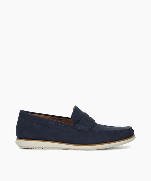 Berkly Navy Casual Hybrid Loafers Dune London Blue Men Dune London Casual Shoes