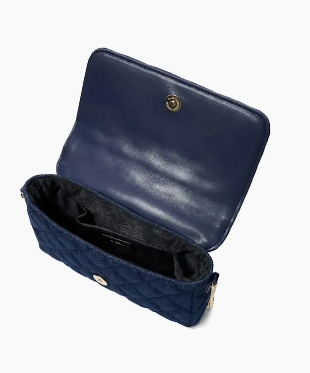 Besto Blue Pearl Embellished Denim Shoulder Bag Dune London Blue Women Dune London Handbags