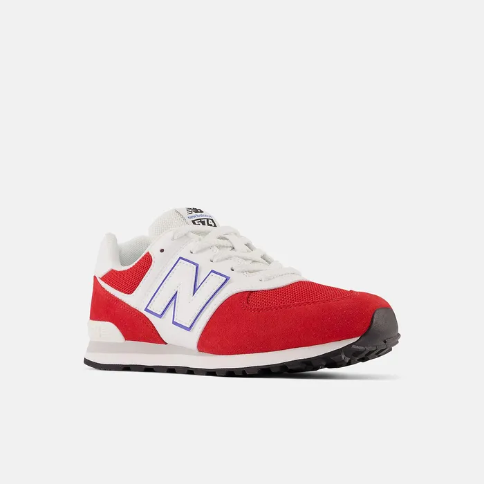 Big Kids Size 35 8211 7 Kids Newbalance 574 Team Red With White And Bright Lapis Big Kids Size 35 8211 7 Kids Newbalance 574 Team Red With White And Bright Lapis