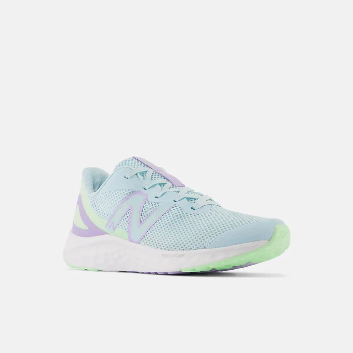 Big Kids Size 35 8211 7 Kids Newbalance Fresh Foam Arishi V4 Blue With Green Aura And Lilac Glo Big Kids Size 35 8211 7 Kids Newbalance Fresh Foam Arishi V4 Blue With Green Aura And Lilac Glo