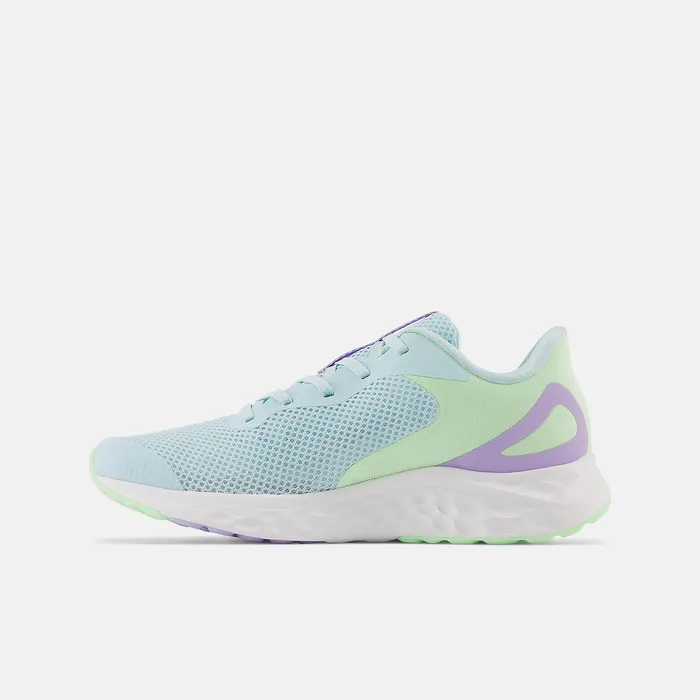 Big Kids Size 35 8211 7 Kids Newbalance Fresh Foam Arishi V4 Blue With Green Aura And Lilac Glo Big Kids Size 35 8211 7 Kids Newbalance Fresh Foam Arishi V4 Blue With Green Aura And Lilac Glo