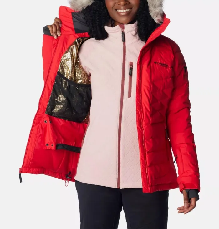 Bird Mountain II Insulated Jacket Red Lily Womens Columbia Sportswear Insulated and Down Bird Mountain II Insulated Jacket Red Lily Womens Columbia Sportswear Insulated and Down