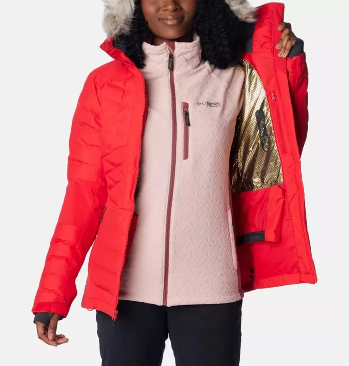 Bird Mountain II Insulated Jacket Red Lily Womens Columbia Sportswear Insulated and Down Bird Mountain II Insulated Jacket Red Lily Womens Columbia Sportswear Insulated and Down