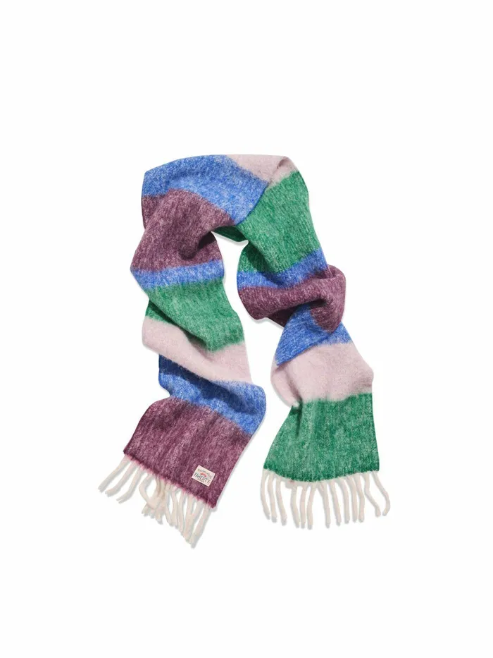 Block Stripe Alpaca Scarf 8211 Blue Green Bluegreen Women Faherty Overalls and Jumpsuits Block Stripe Alpaca Scarf 8211 Blue Green Bluegreen Women Faherty Overalls and Jumpsuits