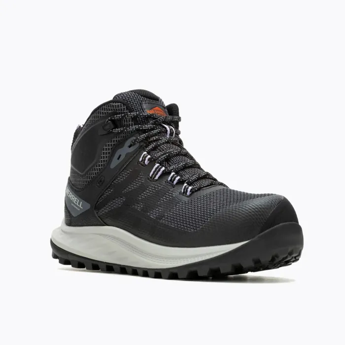 Boots Women Merrell Antora Mid Waterproof Carbon Fiber Shoe Black