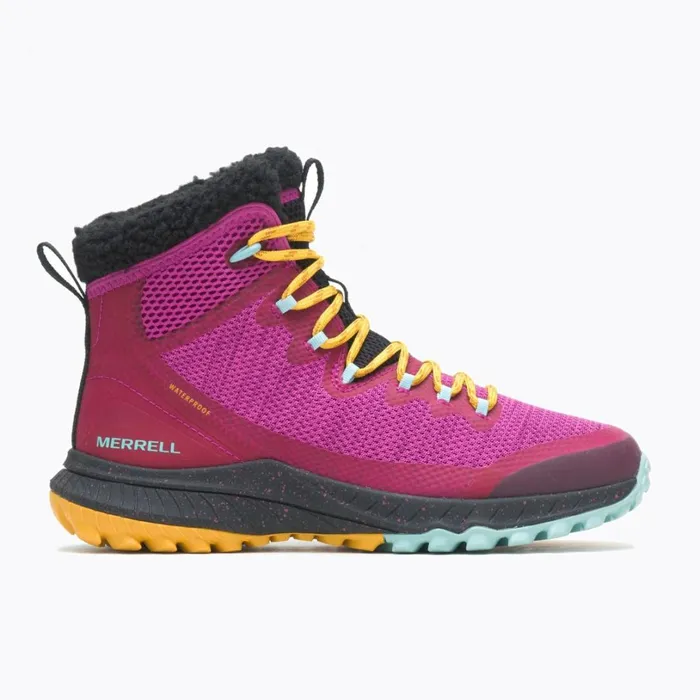 Boots Women Merrell Bravada Knit Bluff Polar Waterproof Fuchsia
