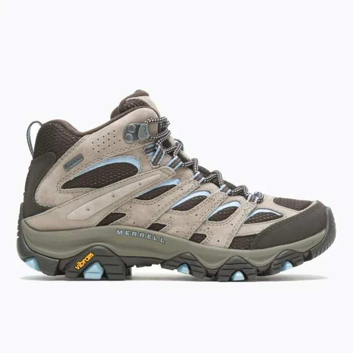 Boots Women Merrell Moab 3 Mid GoreTex Wide Width Brindle