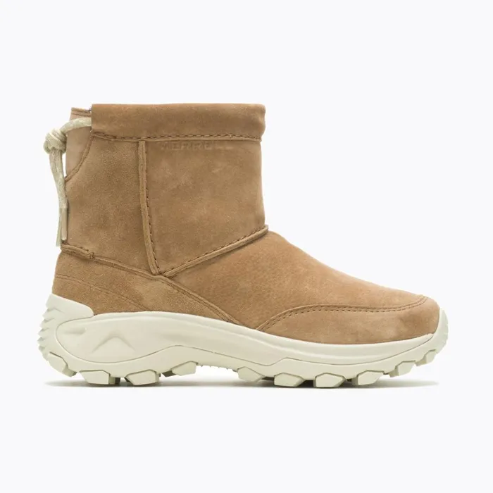 Boots Women Merrell Winter Pull On Wide Width Camel