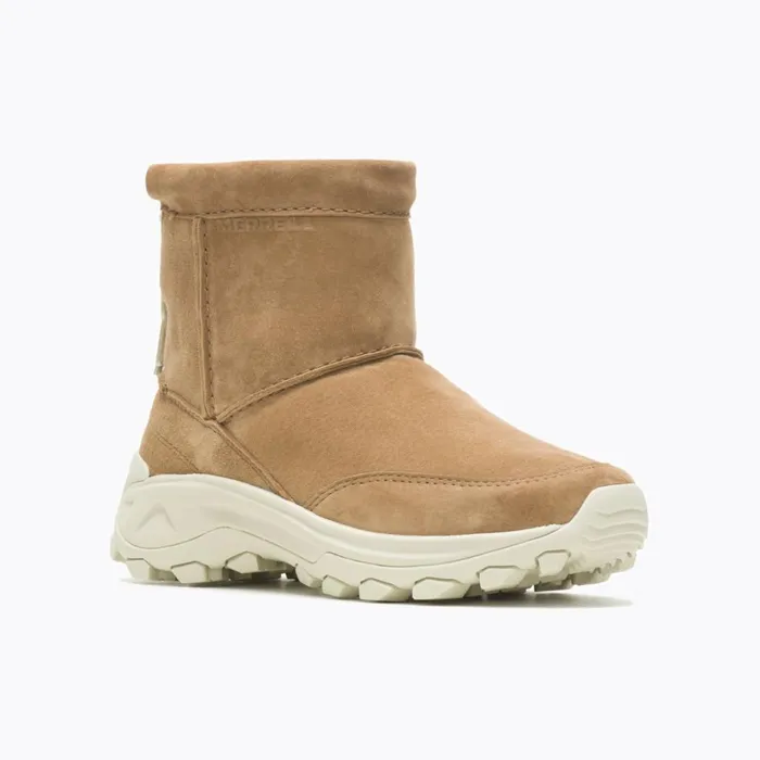 Boots Women Merrell Winter Pull On Wide Width Camel