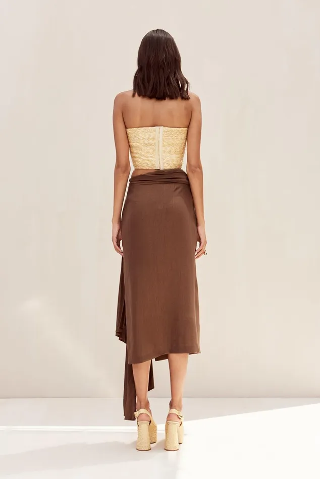 Bottoms Women Cult Gaia CAROLINE SKIRT 8211 AFFOGATO Bottoms Women Cult Gaia CAROLINE SKIRT 8211 AFFOGATO