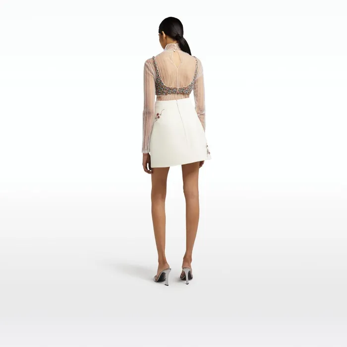 Bronagh Ivory Skirt Women Safiyaa Skirts