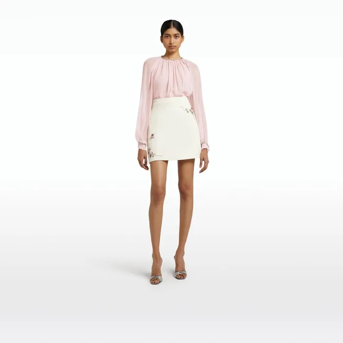 Bronagh Ivory Skirt Women Safiyaa Skirts