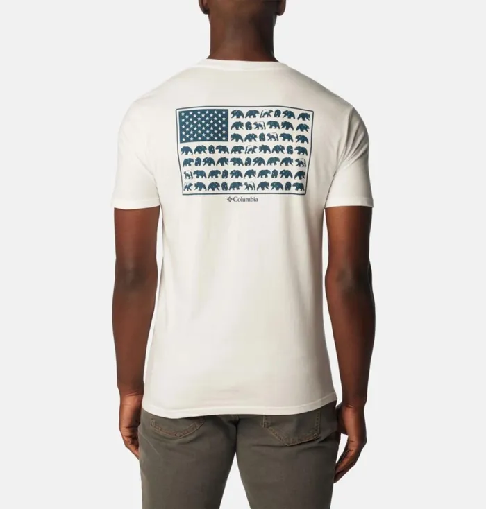 Brony Graphic TShirt White Mens Columbia Sportswear Short Sleeve