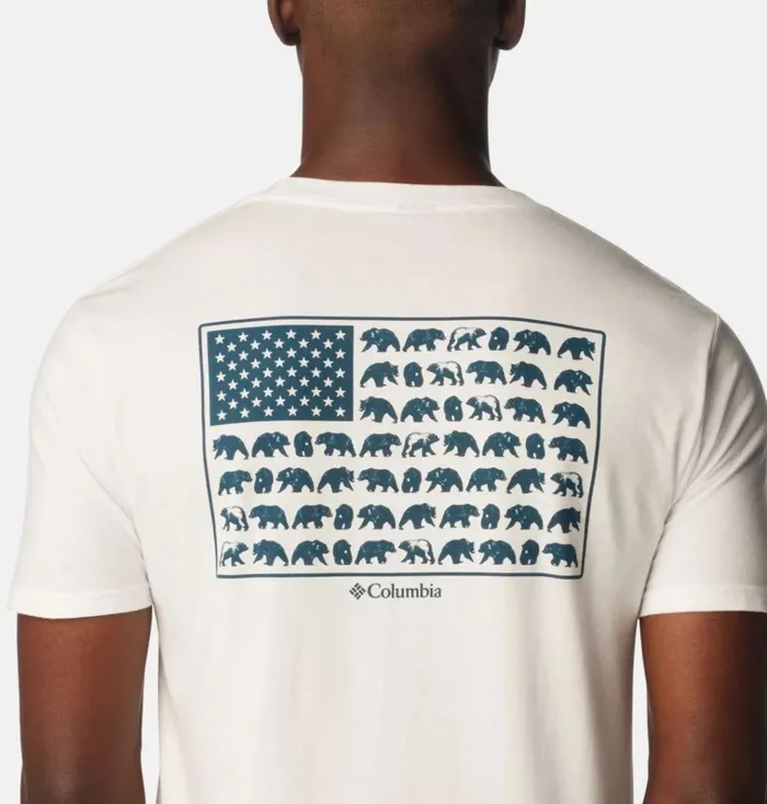 Brony Graphic TShirt White Mens Columbia Sportswear Short Sleeve