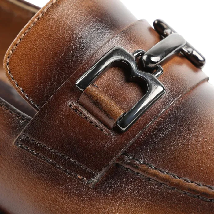 Bruno Magli Alpha Classic Bit Leather Loafer 8211 Cognac Men Dress Shoes