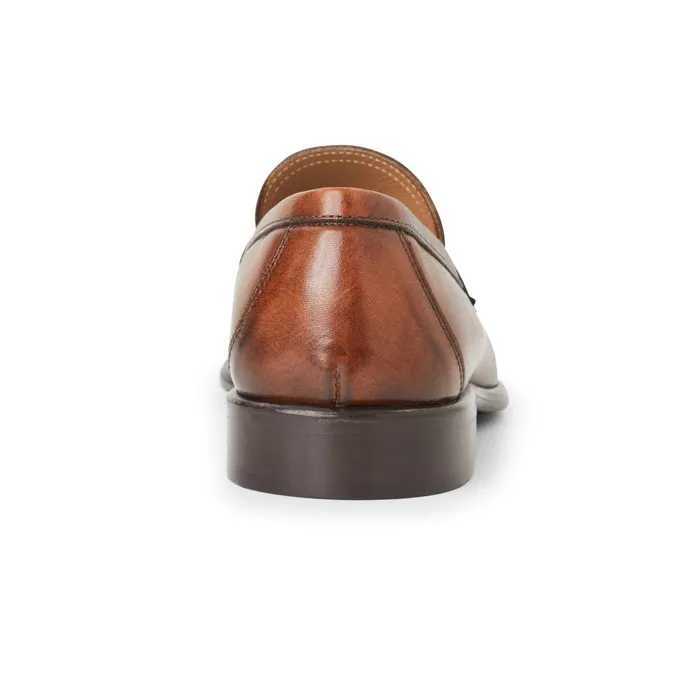 Bruno Magli Arden Braided Leather LoaferCognac Men Loafers and Slipons