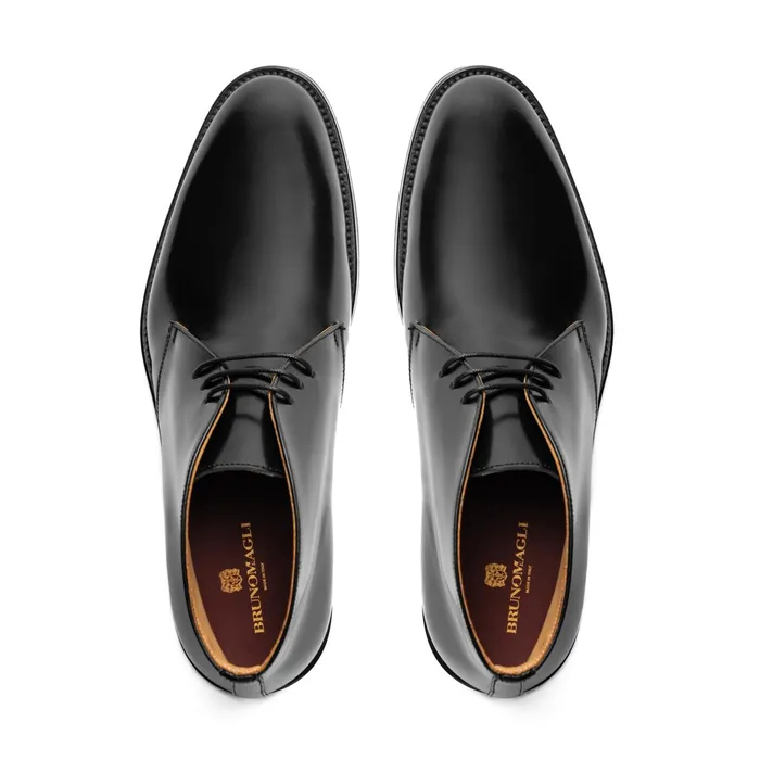 Bruno Magli Claudio Leather ChukkaBlack Men Boots