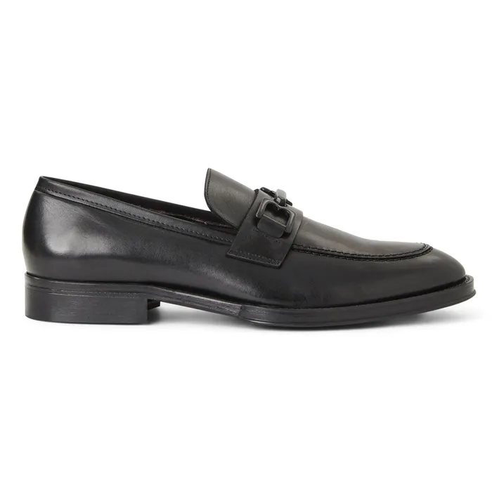 Bruno Magli Corrado Bit Leather LoaferBlack Men Loafers and Slipons