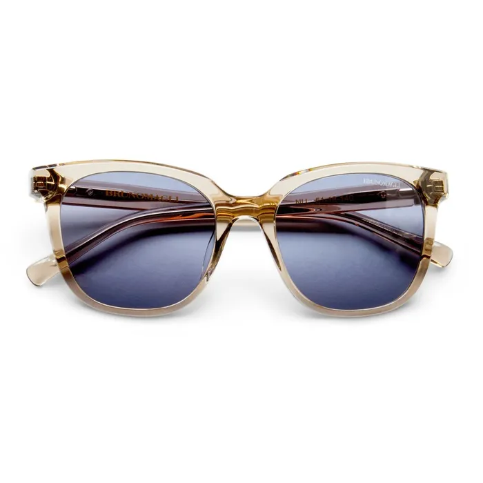 Bruno Magli Monas Limited Edition Oversized Sunglasses Crystal Nude Women Sunglasses