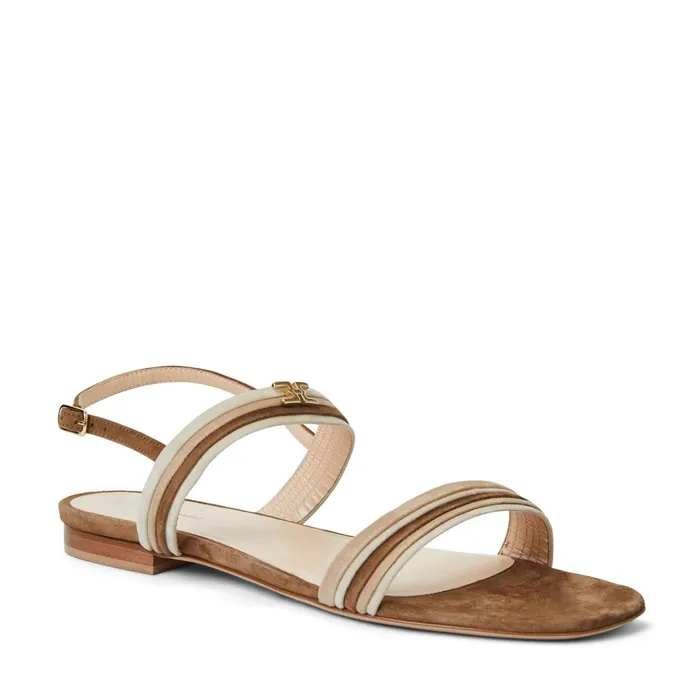 Bruno Magli PORTIA Sandal BROWNNATURAL SUEDE Women Sandals and Slides