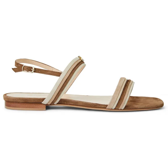 Bruno Magli PORTIA Sandal BROWNNATURAL SUEDE Women Sandals and Slides