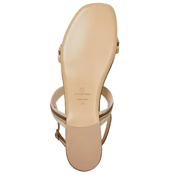 Bruno Magli PORTIA Sandal BROWNNATURAL SUEDE Women Sandals and Slides