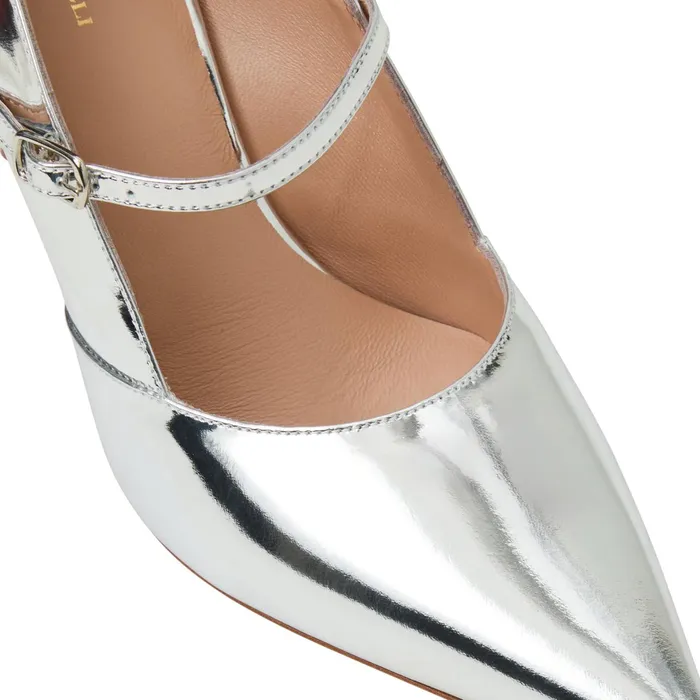 Bruno Magli Prima Pump Silver Metallic Women Pumps