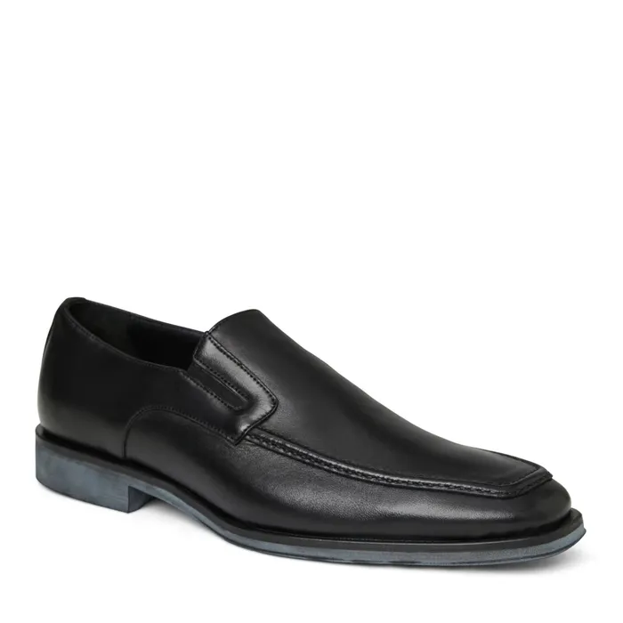 Bruno Magli Raging Leather Slipon 8211 Black Leather Men Loafers and Slipons
