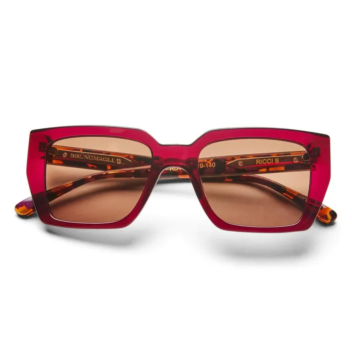 Bruno Magli Ricci Sunglasses Red Tortoise Men Sunglasses