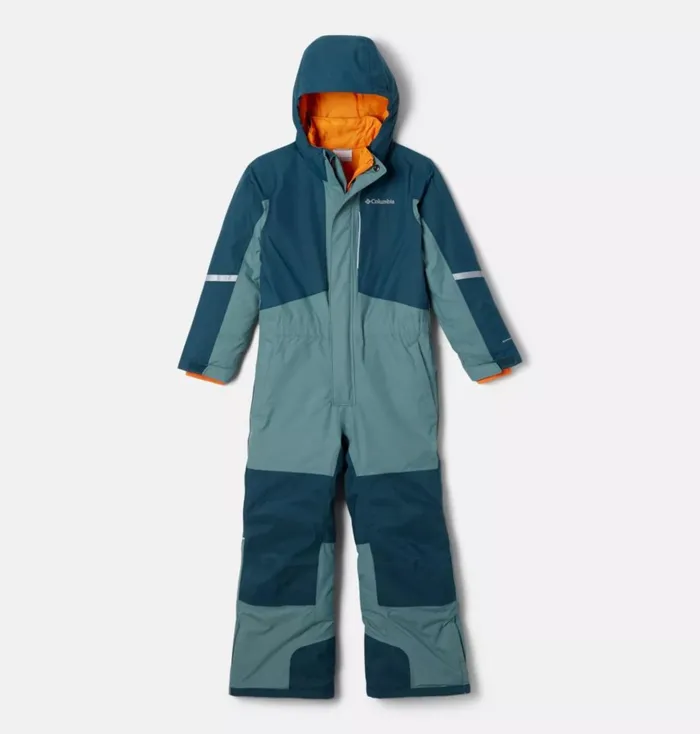 Buga II Snowsuit Metal Night Wave Kids Columbia Sportswear Jackets and Vests