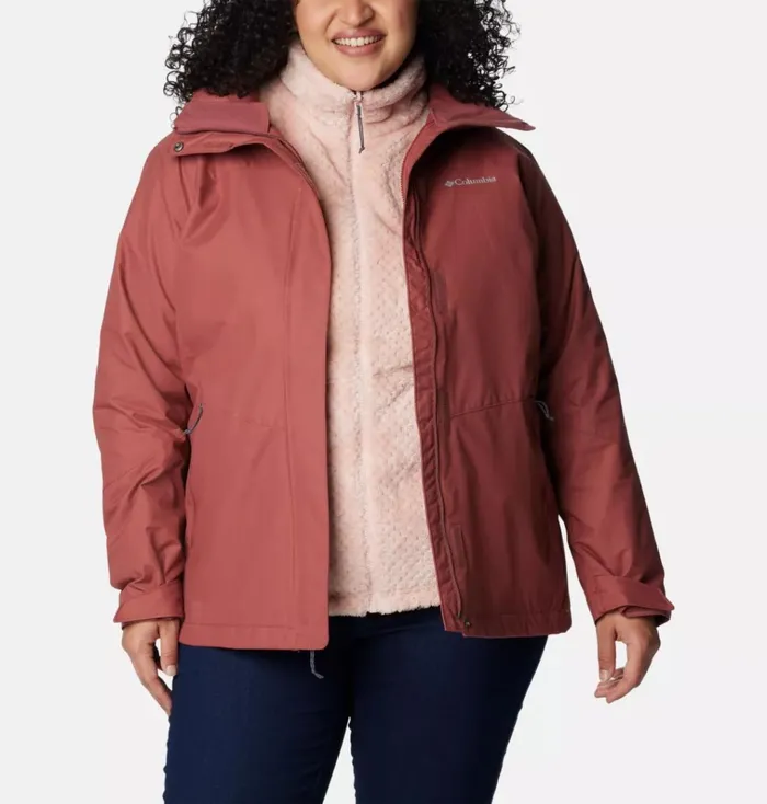 Bugaboo II Fleece Interchange Jacket 8211 Plus Beetroot Womens Columbia Sportswear 3in1 Interchange Bugaboo II Fleece Interchange Jacket 8211 Plus Beetroot Womens Columbia Sportswear 3in1 Interchange