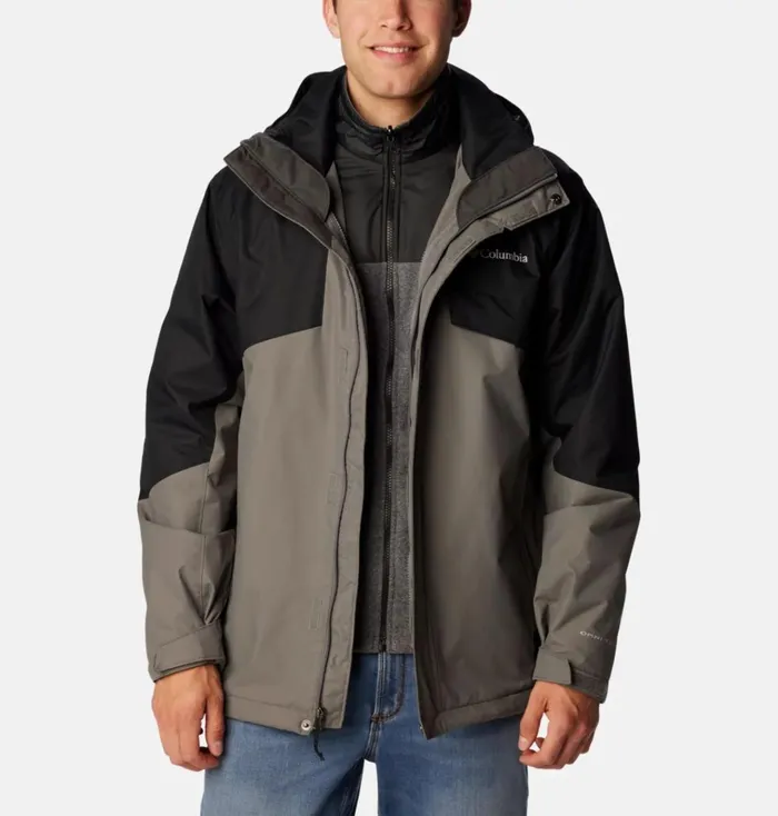 Bugaboo II Fleece Interchange Jacket City Grey Black Mens Columbia Sportswear 3in1 Interchange Bugaboo II Fleece Interchange Jacket City Grey Black Mens Columbia Sportswear 3in1 Interchange