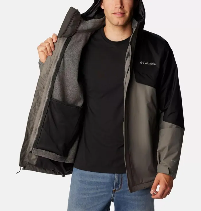 Bugaboo II Fleece Interchange Jacket City Grey Black Mens Columbia Sportswear 3in1 Interchange Bugaboo II Fleece Interchange Jacket City Grey Black Mens Columbia Sportswear 3in1 Interchange