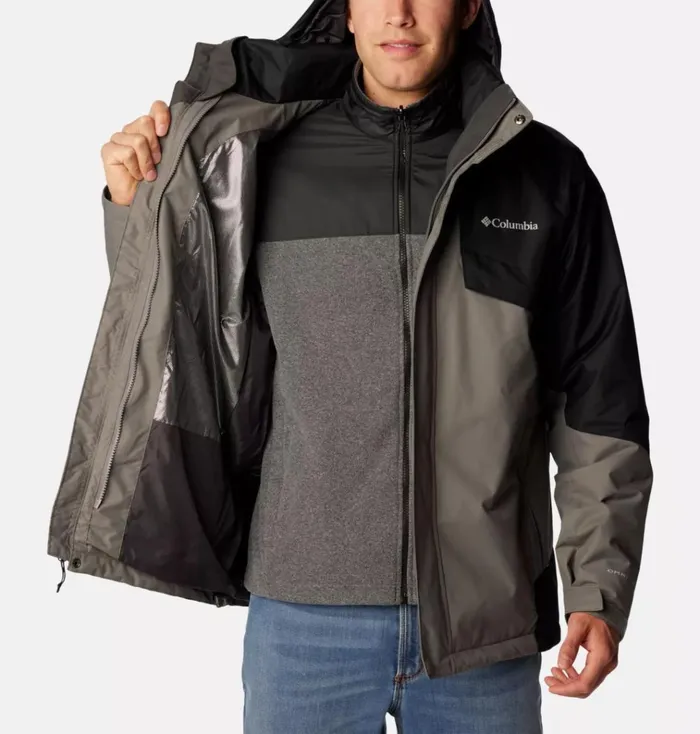 Bugaboo II Fleece Interchange Jacket City Grey Black Mens Columbia Sportswear 3in1 Interchange Bugaboo II Fleece Interchange Jacket City Grey Black Mens Columbia Sportswear 3in1 Interchange